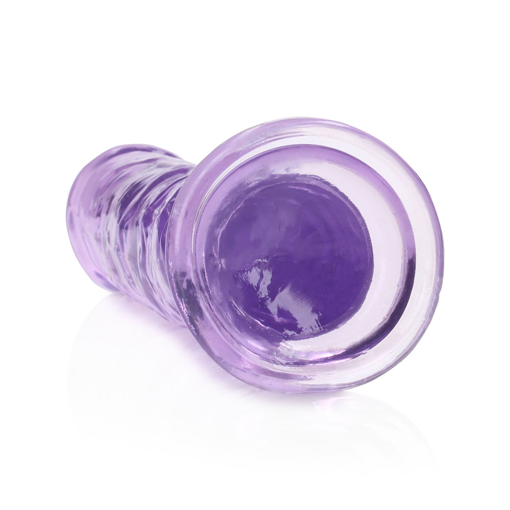 Shots Real Rock Crystal Clear 7 Inch Dildo - Purple