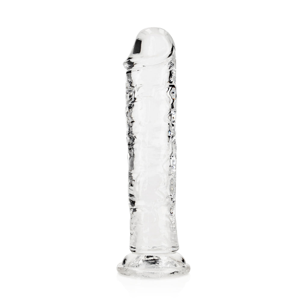 Shots Real Rock Crystal Clear 7 Inch Dildo - Clear