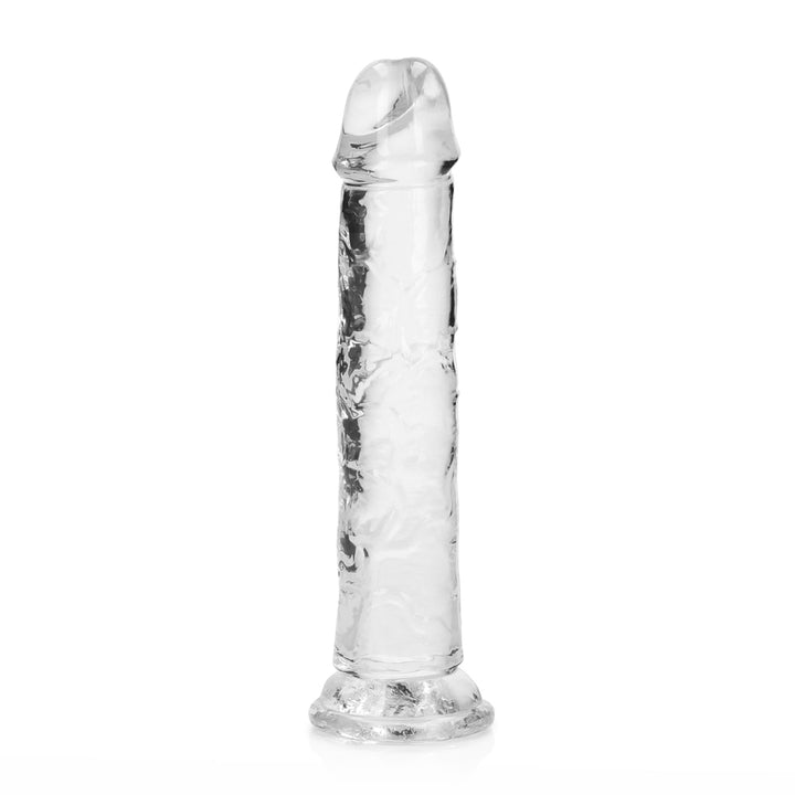 Shots Real Rock Crystal Clear 7 Inch Dildo - Clear