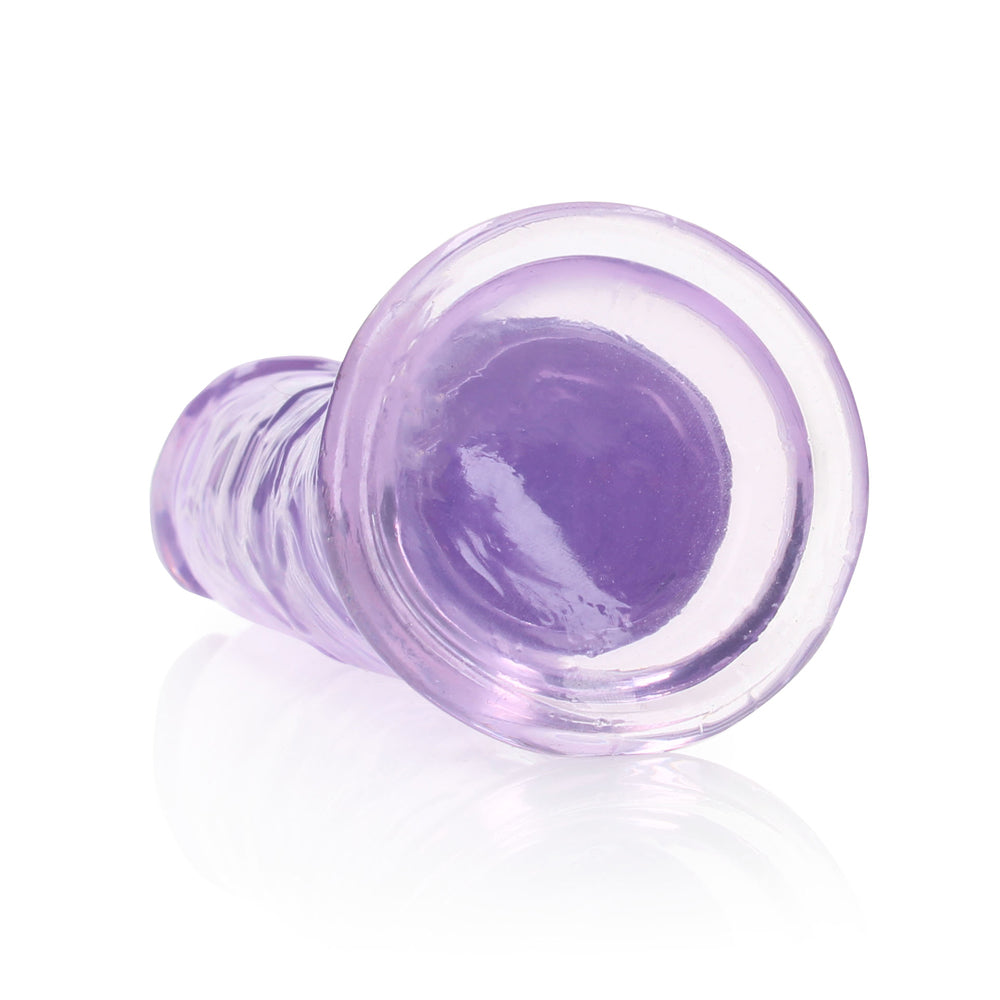 Shots Real Rock Crystal Clear 8 Inch Dildo - Purple