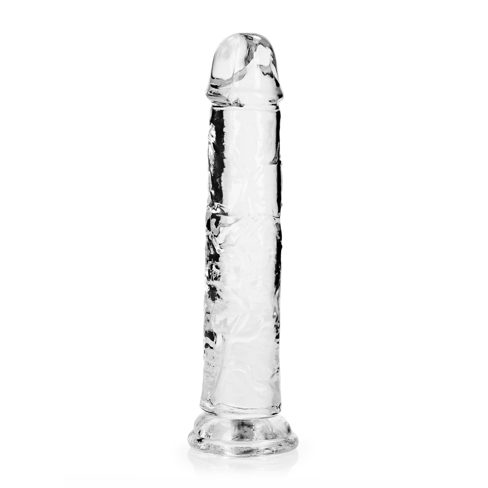 Shots Real Rock Crystal Clear 8 Inch Dildo - Clear