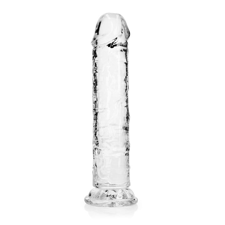 Shots Real Rock Crystal Clear 8 Inch Dildo - Clear