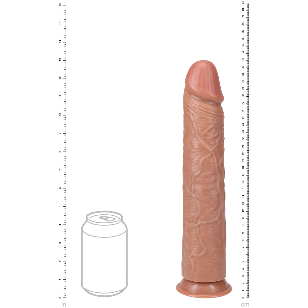 Shots Real Rock Realistic Straight Dildo 13 Inch - Tan