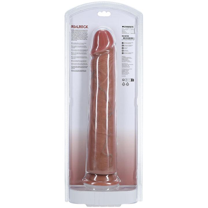 Shots Real Rock Realistic Straight Dildo 13 Inch - Tan