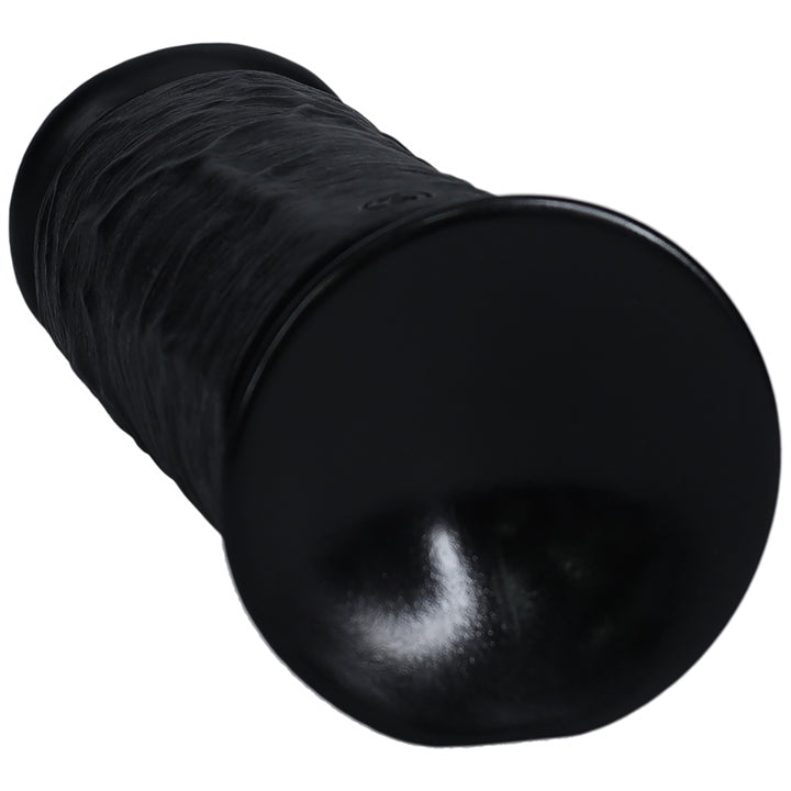 Shots Real Rock Extra Thick Dildo 9 Inch - Black