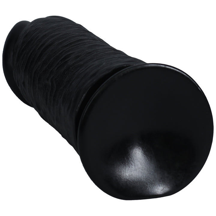 Shots Real Rock Extra Thick Dildo 10 Inch - Black