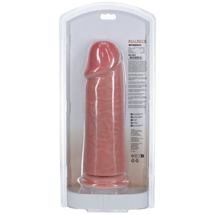 Shots Real Rock Extra Thick Dildo 10 Inch - Light