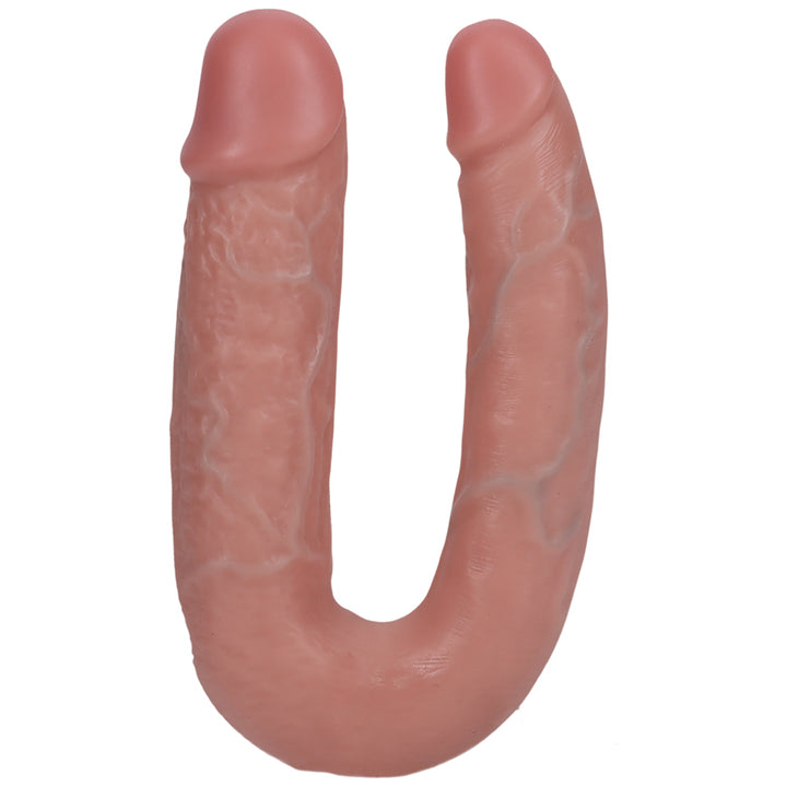 Shots Real Rock U Shape Double Dildo 5 Inch - Flesh