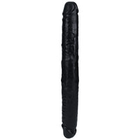 Shots Real Rock Straight Thick 14 Inch Double Dildo - Black