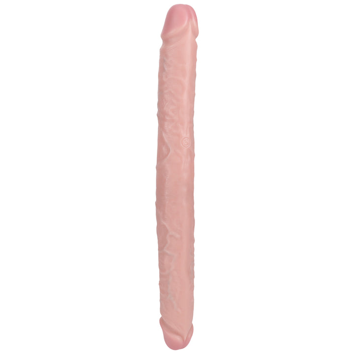 Shots Real Rock Straight Thick 16 Inch Double Dildo - Light