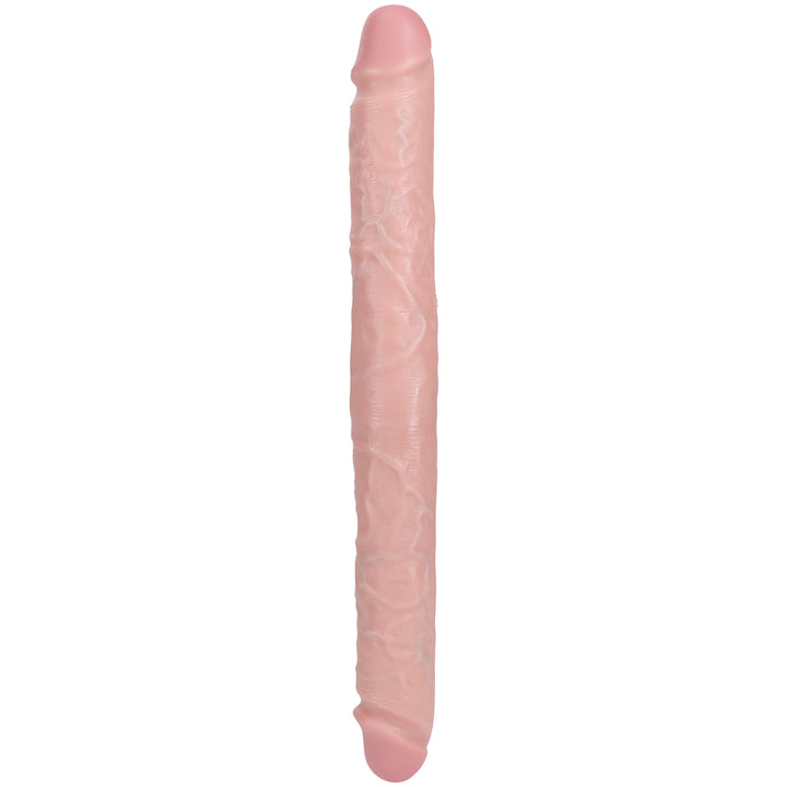 Shots Real Rock Straight Thick 16 Inch Double Dildo - Light