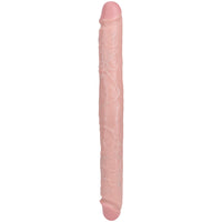 Shots Real Rock Straight Thick 16 Inch Double Dildo - Light