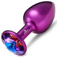 Rosebuds Aluminium Butt Plug Purple Medium - Violet Blue