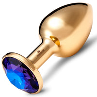 Rosebuds Stainless Steel Gold Butt Plug Medium - Heliotrope