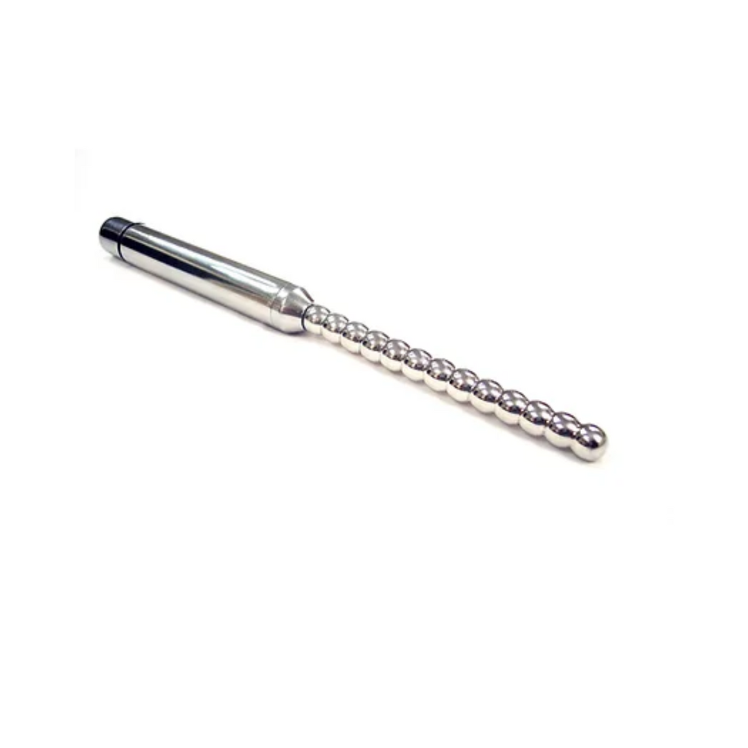 Rouge-Stainless-Steel-Vibrating-Ribbed-Urethral-Probe