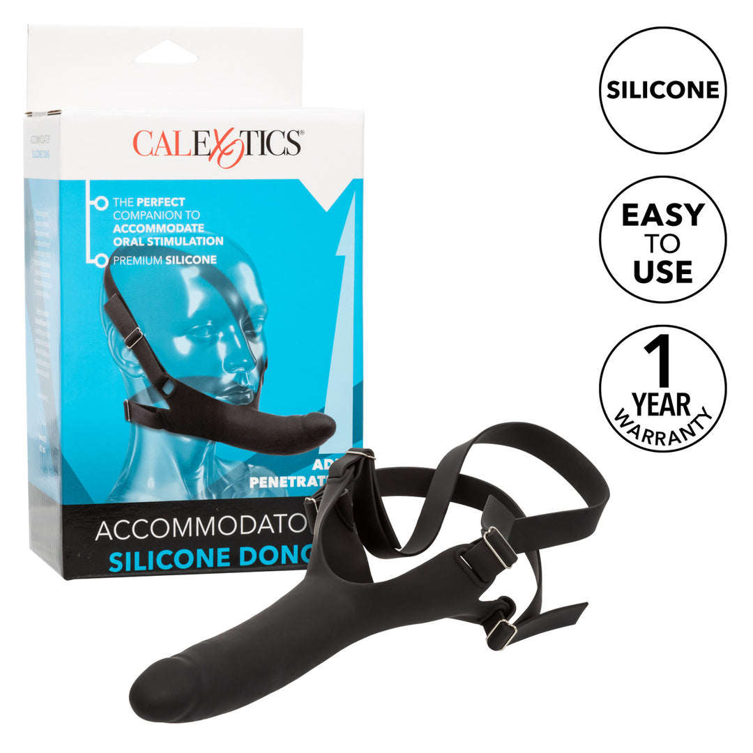 Calexotics Accommodator Silicone Dong – Black