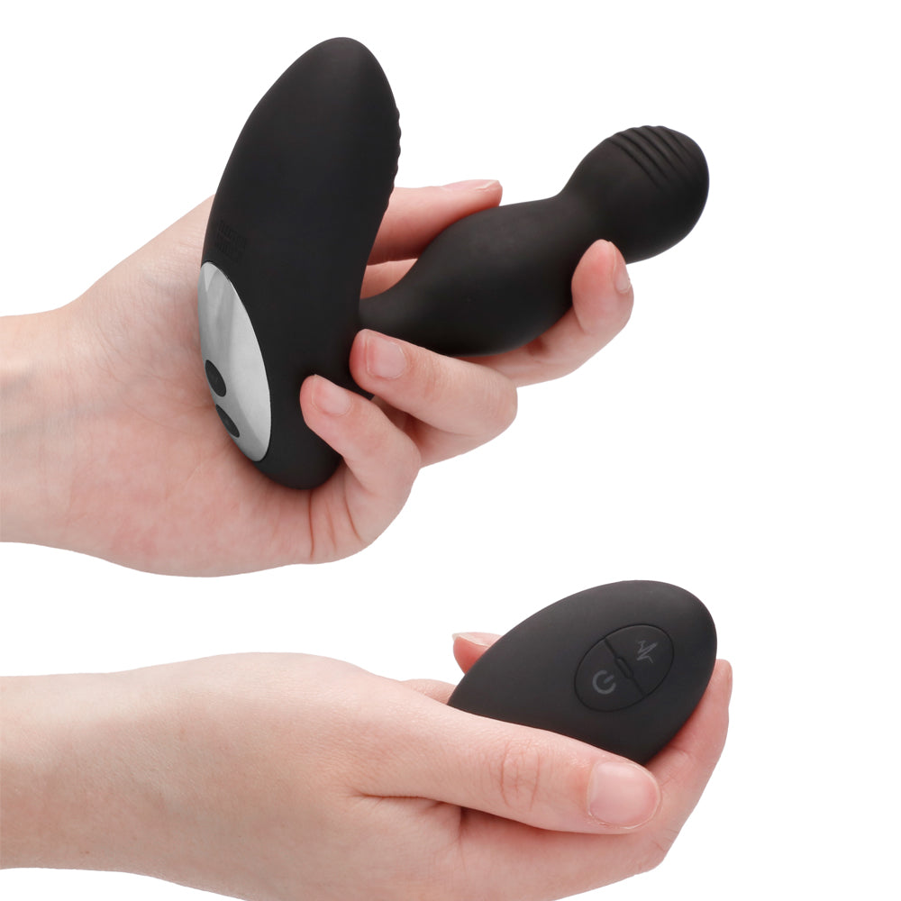 Shots Electroshock Prostate Massager Remote Controlled - Black