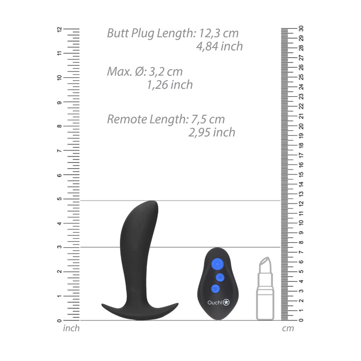 Shots Ouch E-Stimulation And Vibrating Butt Plug