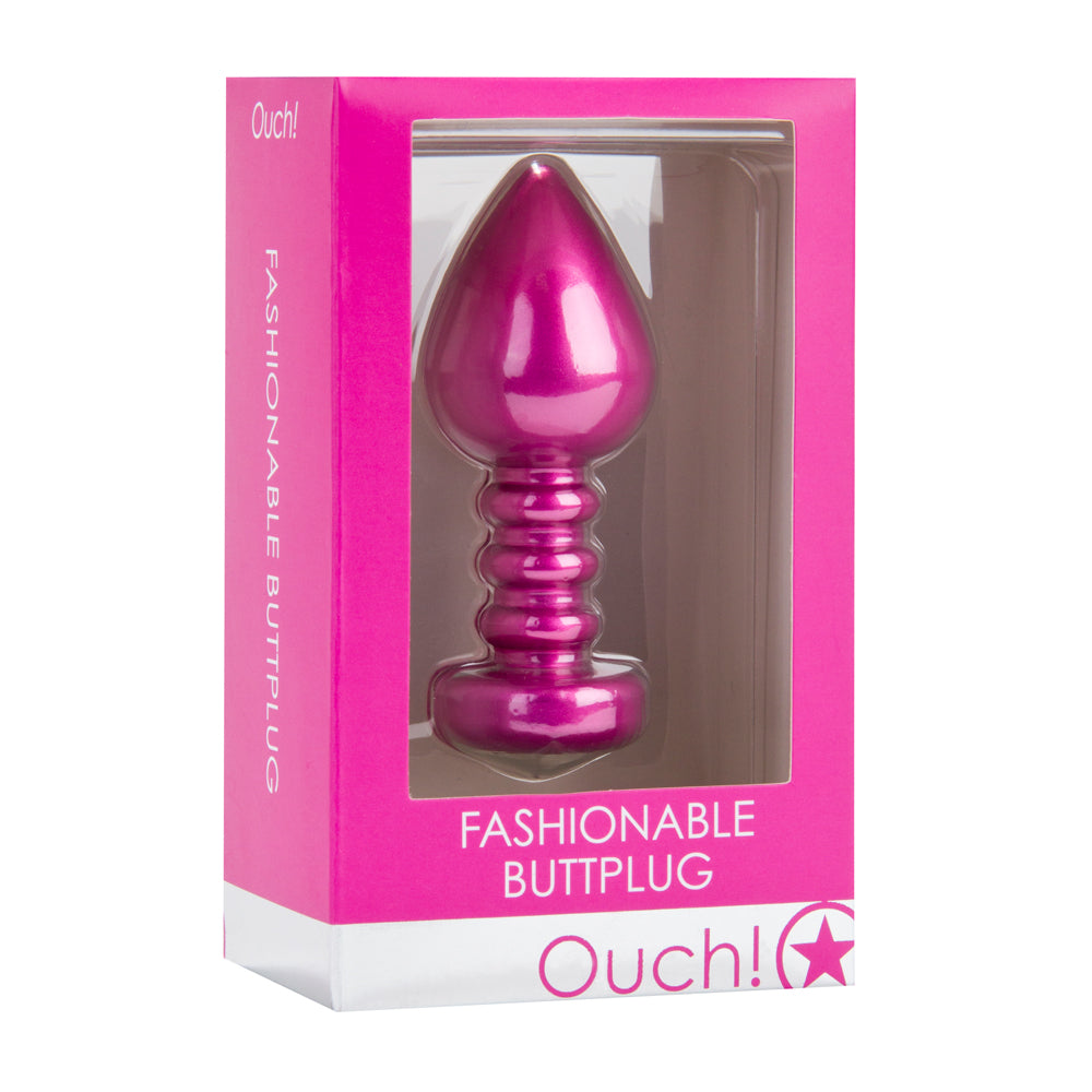 Shots Ouch Fashionable Butt Plug - Pink