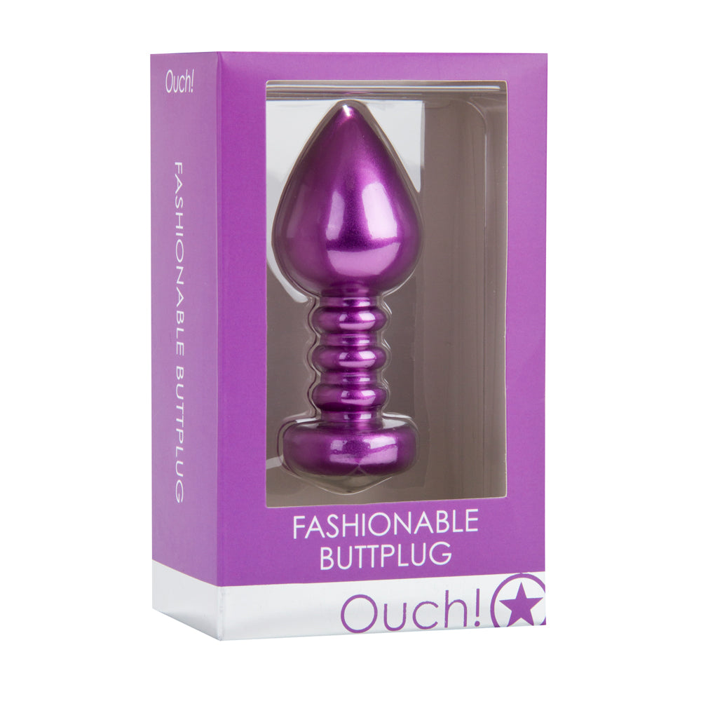 Shots Ouch Fashionable Butt Plug - Purple