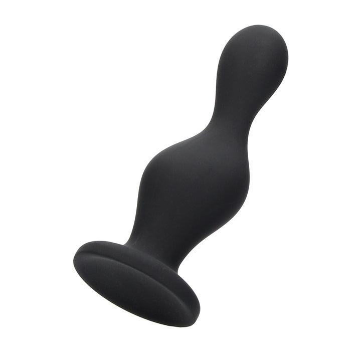 Shots Ouch Silicone Wave Butt Plug - Black