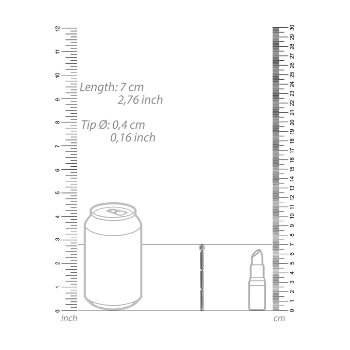 Shots Ouch Urethral Stainless Steel 3 Tier Stick - 4mm