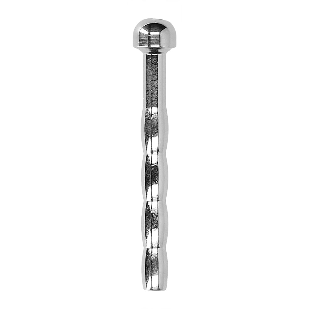 Shots Ouch Urethral Stainless Steel Wavy Plug - 5mm