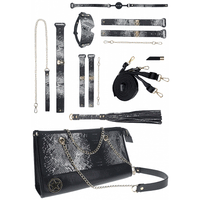 Shots Ouch! Florence Bondage Collection Kit With Bag - Black