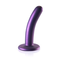 Shots Ouch! Liquid Silicone G-Spot 5 Inch Dildo - Metallic Purple