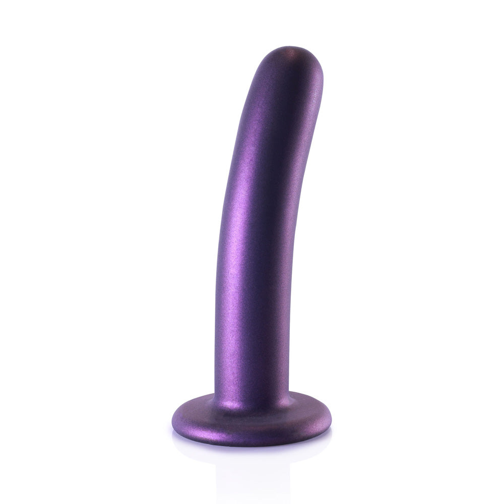 Shots Ouch! Liquid Silicone G-Spot 6 Inch Dildo - Metallic Purple