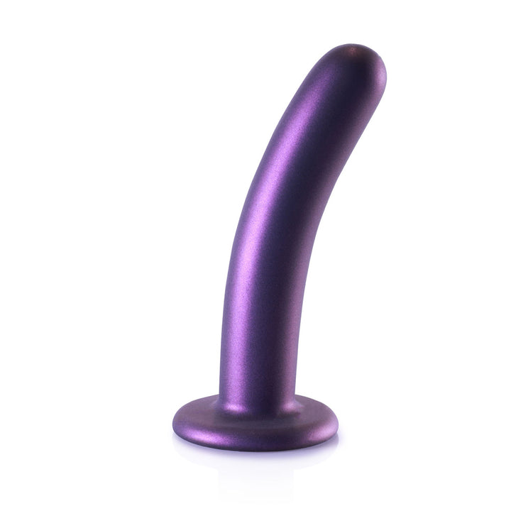 Shots Ouch! Liquid Silicone G-Spot 6 Inch Dildo - Metallic Purple