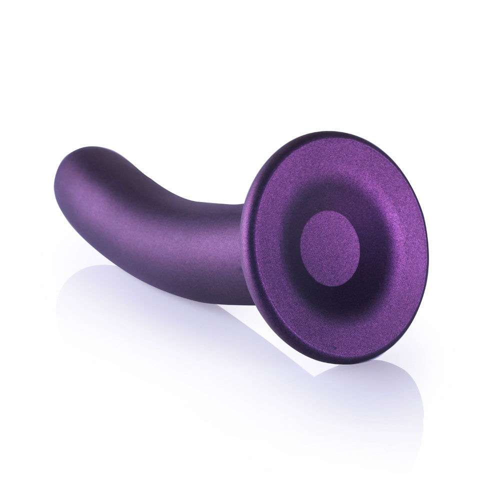 Shots Ouch! Liquid Silicone G-Spot 7 Inch Dildo - Metallic Purple