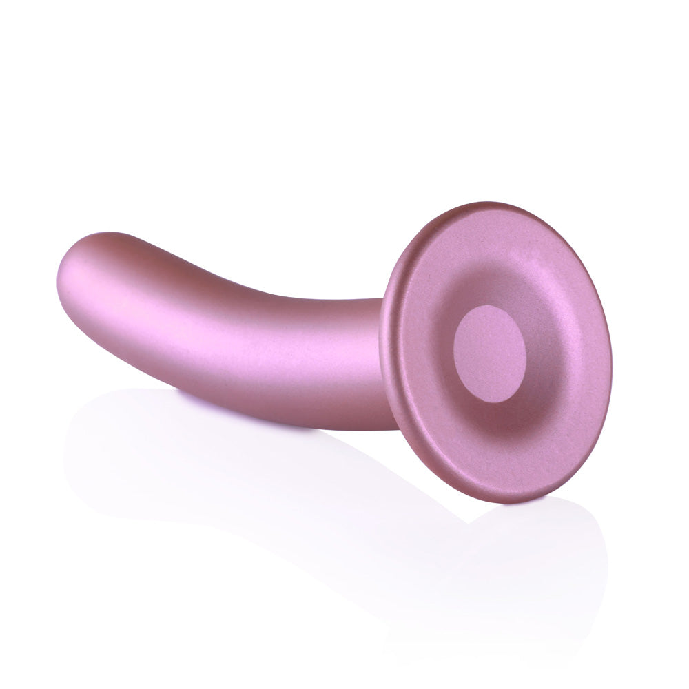 Shots Ouch! Liquid Silicone G-Spot 7 Inch Dildo - Rose Gold