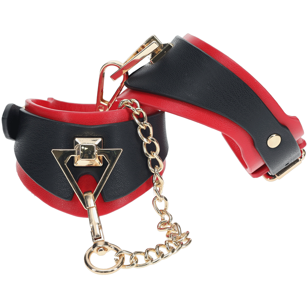 Shots Ouch! Milan Bondage Collection Kit With Bag - Black/Red