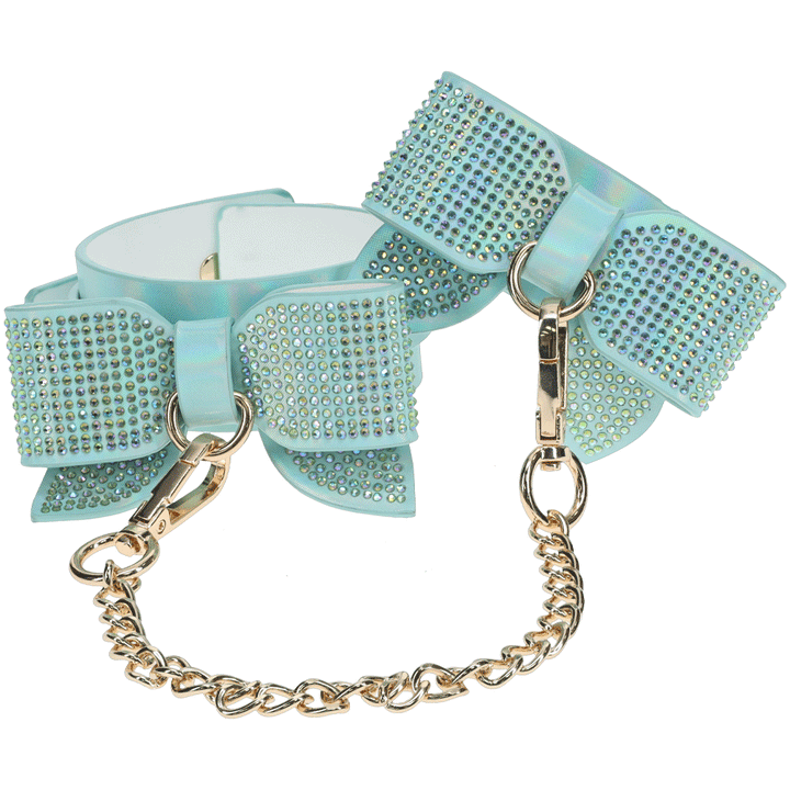 Shots Ouch! Paris Bondage Collection Kit With Bag - Blue