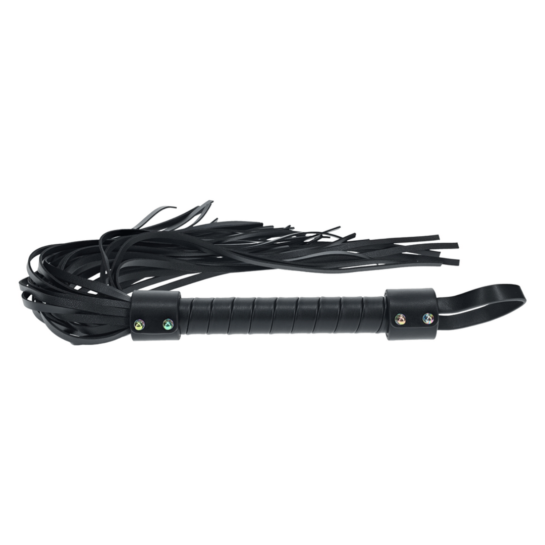 Shots Ouch! Venice Bondage Collection Flogger - Black