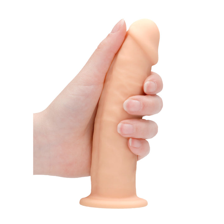 Shots Real Rock Dual Density Silicone Dildo 6 Inch - Light