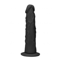 Shots Real Rock Skin Dong 10 Inch - Black