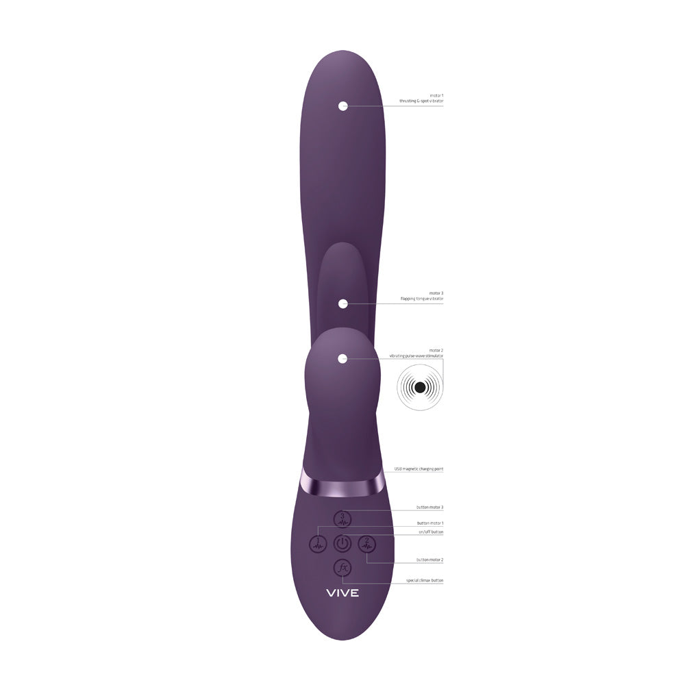 Shots Vive Kura Thrusting Rabbit - Purple