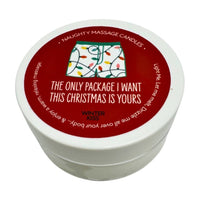 KamaSutra Holiday Massage Candle 50g - The Only Package I Want Is Yours