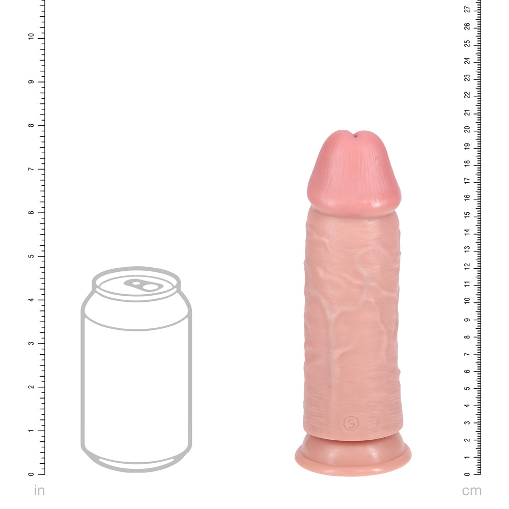 Shots Real Rock Extra Thick Dildo 8 Inch - Light