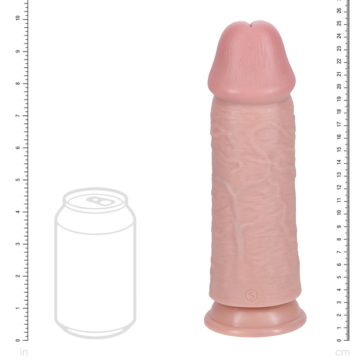 Shots Real Rock Extra Thick Dildo 10 Inch - Light