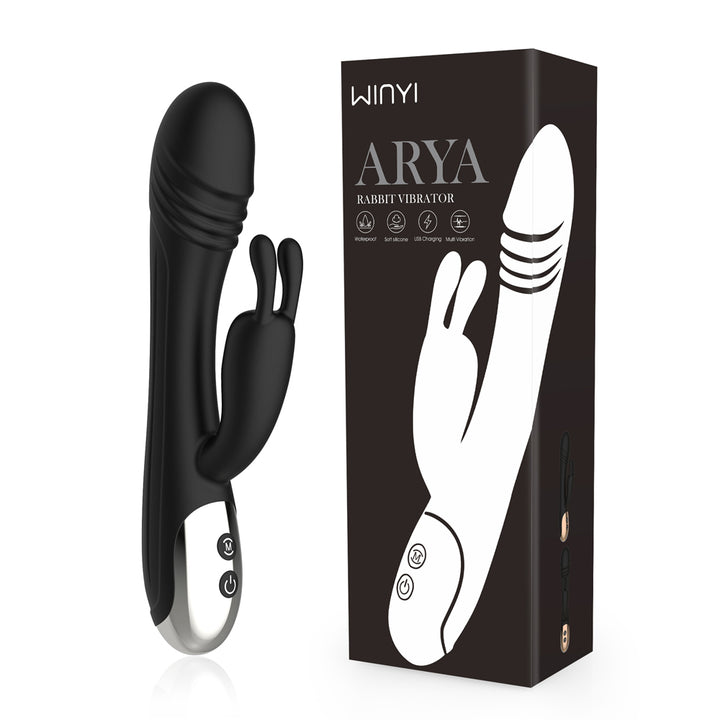 Winyi Arya Rabbit Vibrator - Black