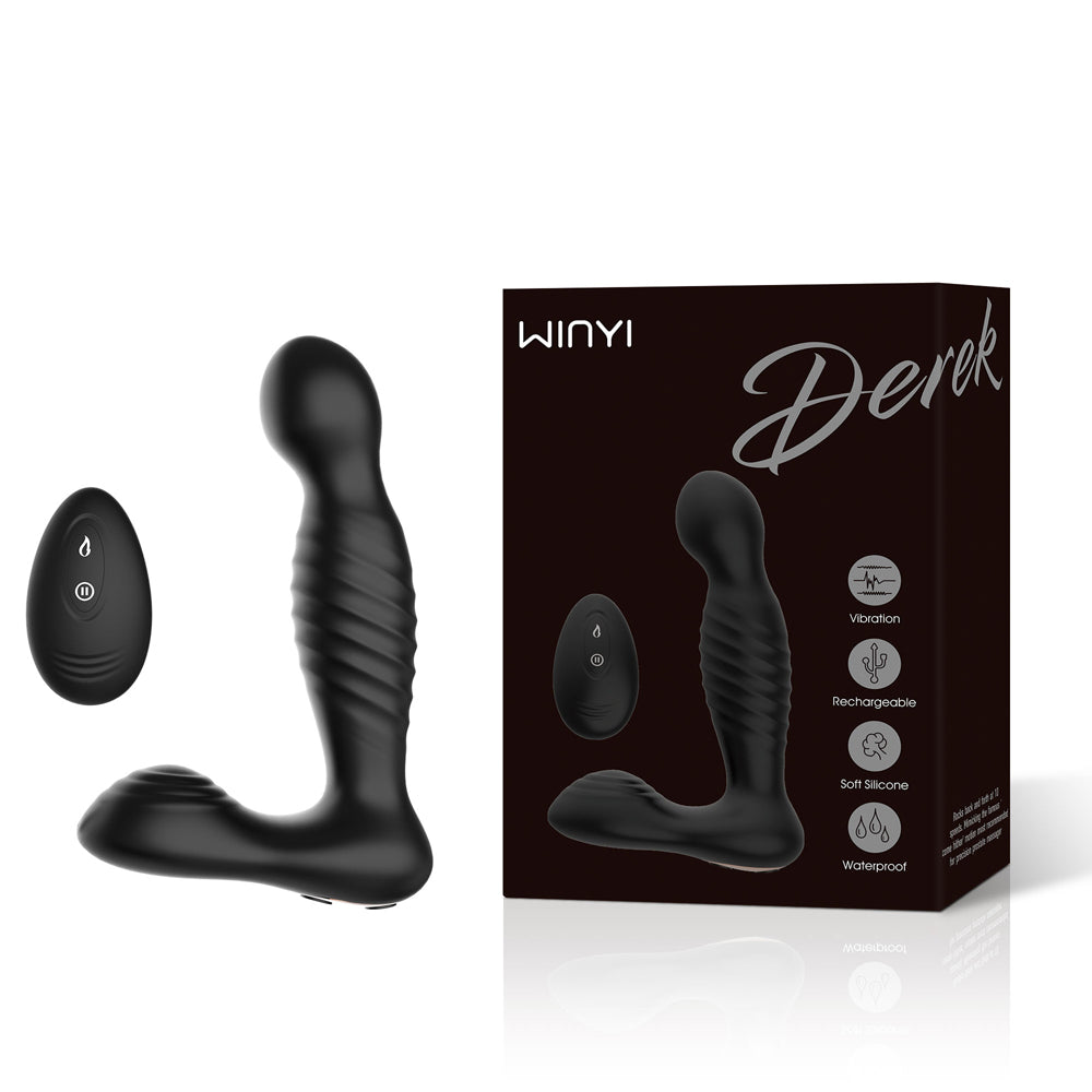 Winyi Derek Rotating Prostate Massager - Black