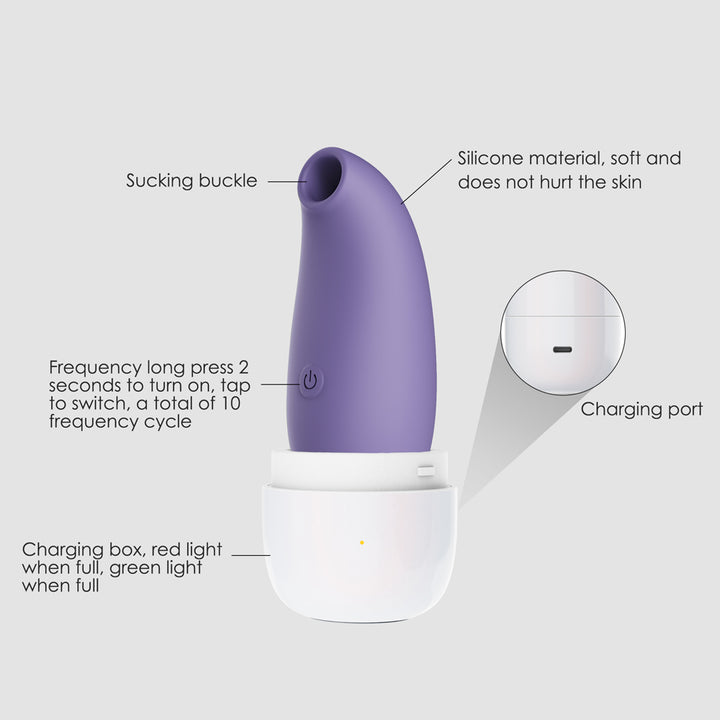 Winyi Amelia Clitoral Stimulator With Charging Base - Purple