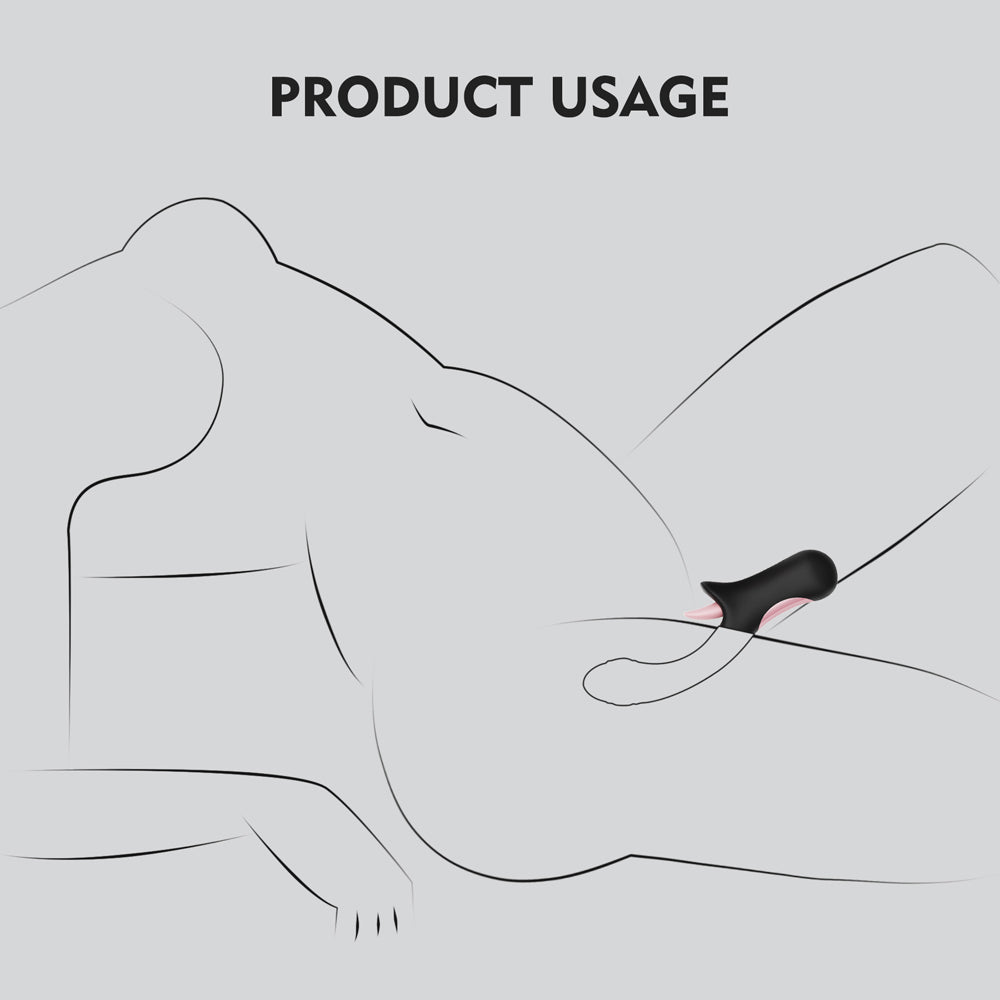 Winyi Gemma Licking G-Spot Vibrator - Black