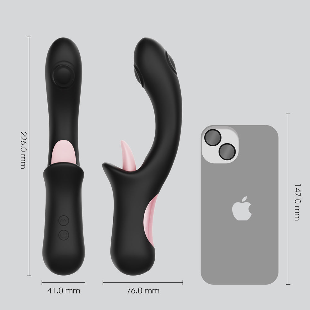 Winyi Gemma Licking G-Spot Vibrator - Black