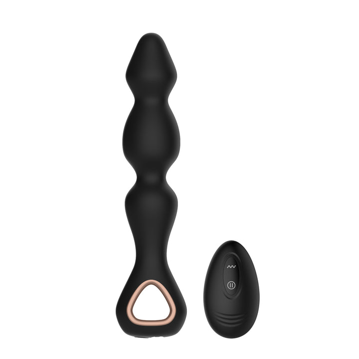 Winyi Michael Rotating Remote Control Anal Beads - Black