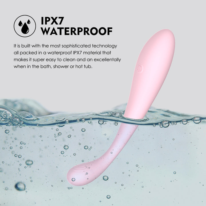 Winyi Crystal Liquid Silicone G-Spot Vibrator - Pink