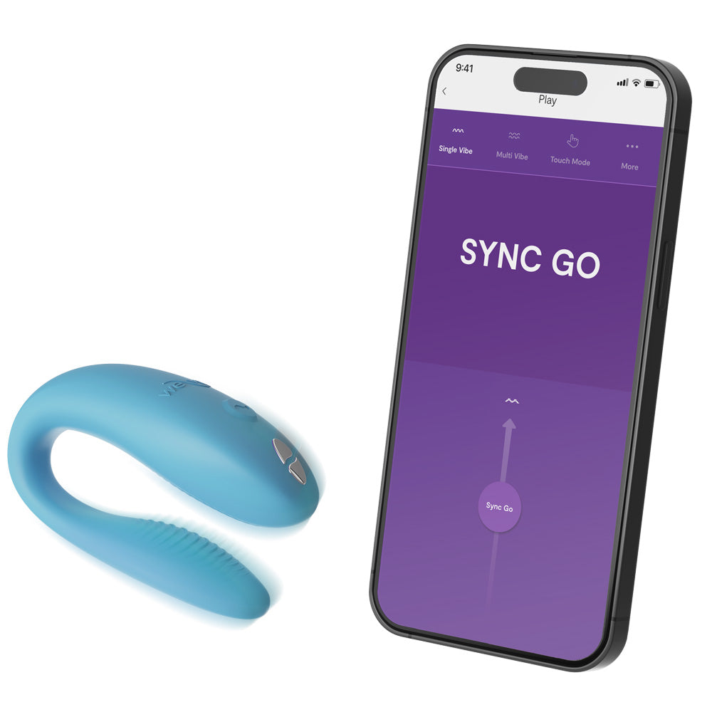 We Vibe Sync Go Teledildonic Couples Vibrator - Turquoise